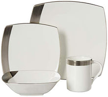 Load image into Gallery viewer, Mikasa Ridge Square Platinum 4-Piece Place Setting, Service for 1
