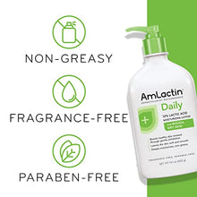 Load image into Gallery viewer, AmLactin Daily Moisturizing Body Lotion, Moisturizing Lotion for Dry Skin to Help Soften and Smooth - 14.1 Oz Pump Bottle
