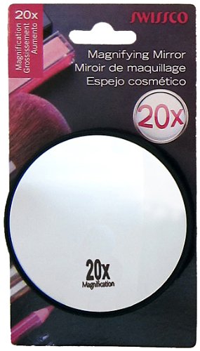 Swissco 20x Magnifying Mirror W. 2 Suction Cups (SYB-TAM)