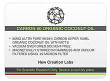 Load image into Gallery viewer, C60 99.95% in Organic MCT Coconut Oil 80MG/100ML
