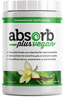 Absorb Plus Vegan Isolate Protein - Diet Supplement Improved Gut Health, Nutritional Support, Natural Ingredients, Non-GMO, Gluten-Free, Organic Sprouted Rice Protein, Unsweetened Vanilla Brle, 1kg