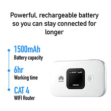 Load image into Gallery viewer, Huawei E5577Cs-321 4G LTE Mobile WiFi Hotspot (4G LTE in Europe, Asia, Middle East, Africa &amp; 3G globally) Unlocked/OEM/ORIGINAL from Huawei WITHOUT CARRIER LOGO (White)
