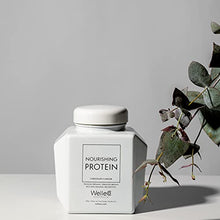 Load image into Gallery viewer, WelleCo | Nourishing Protein | Premium Organic Sprouted Brown Rice &amp; Pea Protein | Chocolate Flavour | 300g Glass Caddy
