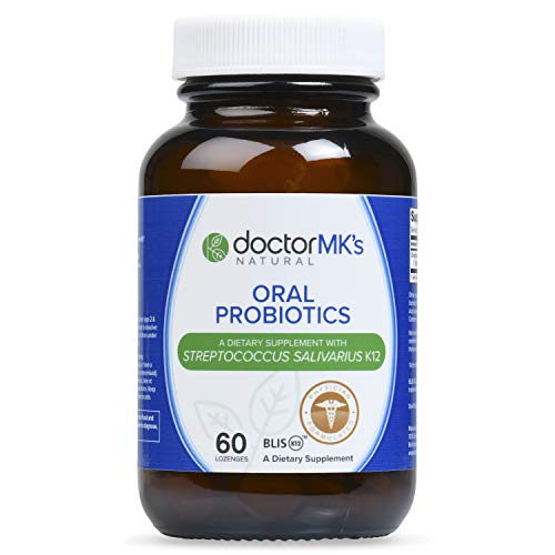 Dental Probiotics for Oral Health by Doctor MK's - Targets Bad Breath & Gum Decay- Strains S. salivarius BLIS K12 - Sugar Free Chewable - 60 Day Supply