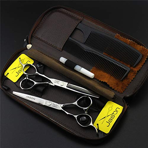 Left Hand Hair Cutting Scissors Set, 6.0 Inch Left-Handed Hair Beard Trimming Grooming Thinning Shears, Light and Sharp, for Left-Handed Hairstlist Salon Home Use