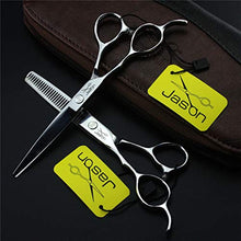 Load image into Gallery viewer, Left Hand Hair Cutting Scissors Set, 6.0 Inch Left-Handed Hair Beard Trimming Grooming Thinning Shears, Light and Sharp, for Left-Handed Hairstlist Salon Home Use
