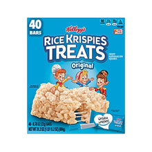 Load image into Gallery viewer, Rice Krispies Treats Marshmallow Snack Bars, Kids Snacks, School Lunch, Single Serve, Original, 31.2oz Bars (40 Bars)
