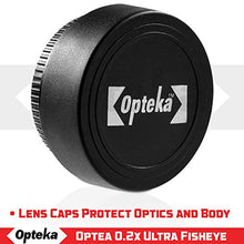 Load image into Gallery viewer, Opteka Platinum Series 0.2X Low-Profile HD Ultra Wide Fisheye Lens for Canon, Sony, JVC Video Cameras with 37mm Threads
