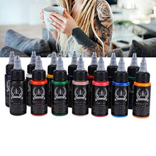 Load image into Gallery viewer, 14 Colors Tattoo Ink, Semi-permanent Makeup Ink, Professional Tattoo Makeup Ink Tattoo Pigment Body Art Inks Permanent Makeup Pigment Color 30ml/Bottle
