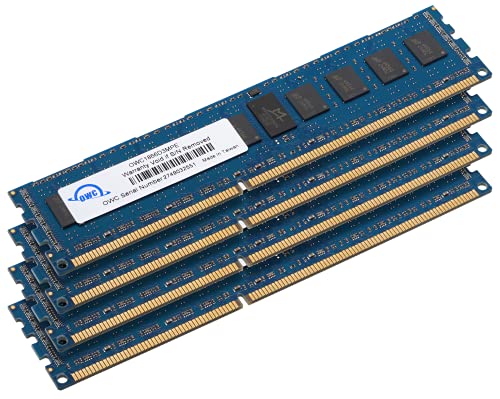 OWC 64.0GB (4 x 16GB) PC3-14900 1866MHz DDR3 ECC-R SDRAM Memory Upgrade Kit, ECC Registered, (OWC1866D3R9M64), Compatible with Mac Pro 2013
