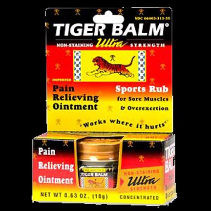 Tiger Balm Non Staining Ultra Strength 18 grams .63 oz